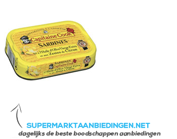 Captaine Cook Sardines met citroenschil aanbieding