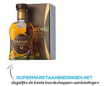 Cardhu Single malt Scotch whisky 12 years aanbieding