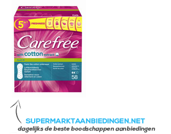 Carefree Fresh with cotton extract aanbieding