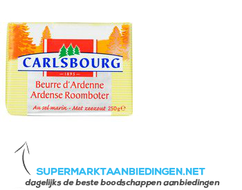 Carlsbourg Ardense roomboter met zeezout aanbieding