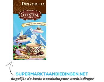 Celestial Seasonings Dirty chai tea aanbieding