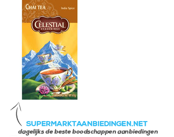 Celestial Seasonings India spice chai 1-kops aanbieding