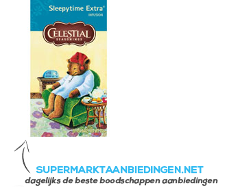 Celestial Seasonings Sleepytime extra wellness tea 1-kops aanbieding