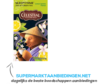 Celestial Seasonings Sleepytime lemon jasmin green tea 1-kps aanbieding