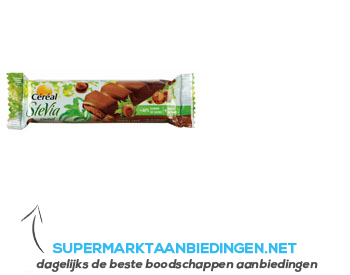 Cereal Chocoladereep praliné met stevia aanbieding