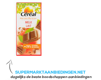 Cereal Chocoladetablet melk aanbieding