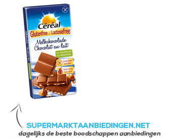 Cereal Melkchocolade hazelnoot glutenvrij aanbieding