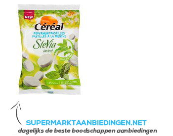 Cereal Pepermuntpastilles stevia aanbieding