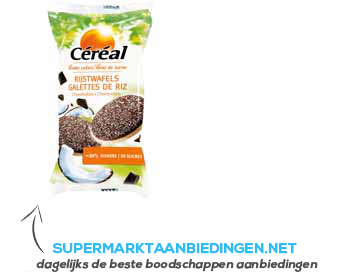 Cereal Rijstwafels choco-kokos aanbieding