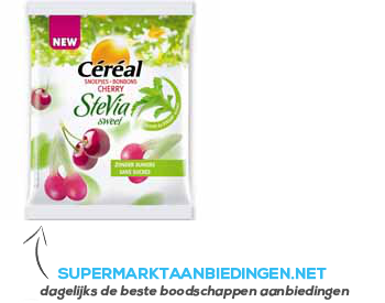 Cereal Stevia snoepjes bonbons cherry aanbieding