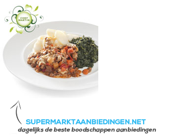 Chef Martin Gehaktschotel spinazie aardap kaassaus aanbieding