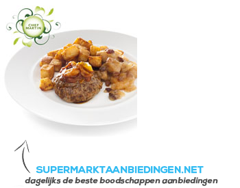 Chef Martin Hamburger geb. aardappelblok appelcomp aanbieding