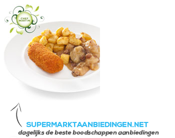 Chef Martin Rundvleeskroket met appelcomp geb aardap aanbieding