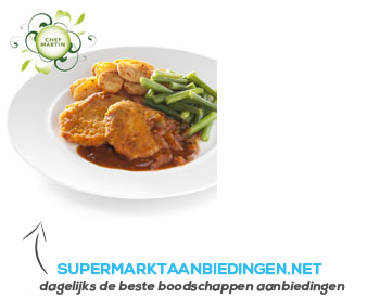 Chef Martin Schnitzel in stroganoffsaus aanbieding