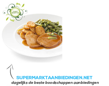 Chef Martin Varkensfilet in jus met sperziebonen aanbieding