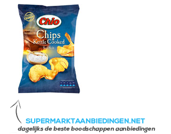 Chio Kettle cooked sea salt aanbieding