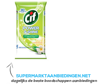 Cif Schoonmaakdoekjes lemon fresh aanbieding