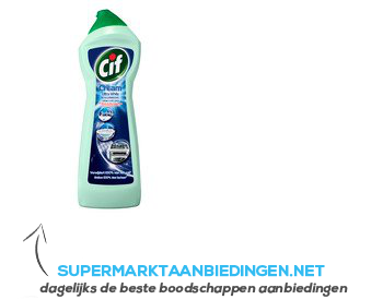 Cif Schuurmiddel ultra white bleek cream aanbieding