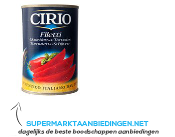 Cirio Filetti tomato fillets aanbieding