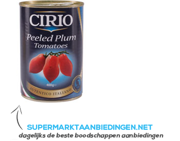 Cirio Pelati gepelde tomaten aanbieding