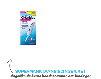 Clearblue Digitale zwangerschapstest aanbieding