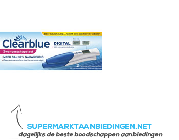 Clearblue Zwangerschapstest aanbieding