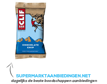 Clif Bar Chocolate chip aanbieding