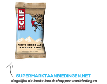 Clif Bar White chocolate-macadamia nuts aanbieding