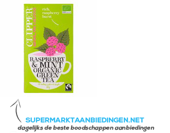 Clipper Organic green tea raspberry-mint
