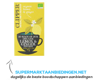 Clipper Organic lemon & ginger infusion tea