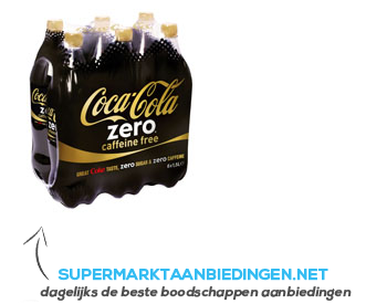 Coca-Cola Zero cafeinevrij aanbieding