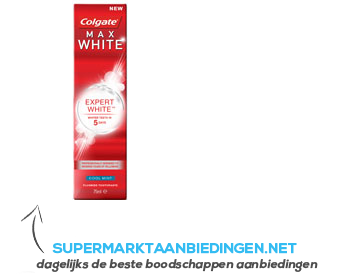 Colgate Max white one expert white tandpasta aanbieding