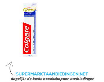 Colgate Total Whitening tandpasta aanbieding