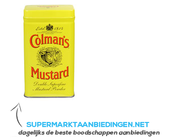 Colman’s Mustard double superfine mustard powder aanbieding