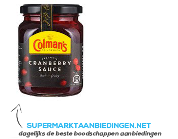 Colman’s Saus cranberry aanbieding