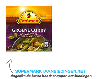 Conimex Boemboe groene curry aanbieding