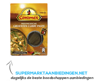 Conimex Indonesian vegetable curry paste aanbieding