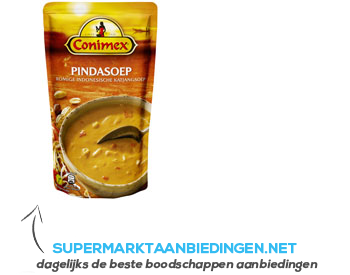 Conimex Romige Indonesische pindasoep aanbieding