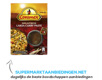 Conimex Singaporean laksa curry paste aanbieding