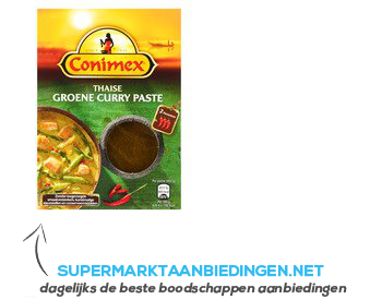 Conimex Thai green curry paste aanbieding