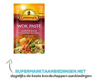 Conimex Wok paste lemongrass & chili aanbieding