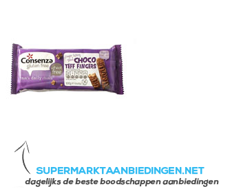 Consenza Choco teff fingers aanbieding