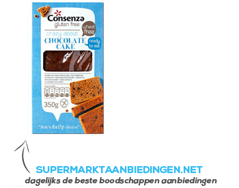 Consenza Double chocolate cake aanbieding