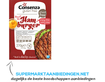 Consenza Hamburger aanbieding