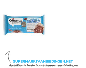 Consenza Rijstwafels met lactosevrije chocolade aanbieding