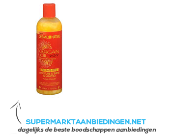 Cream of Nature Argan shampoo aanbieding