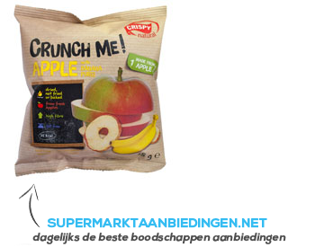 Crispy Crunch me! apple-banana puree aanbieding