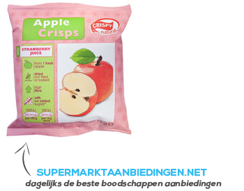 Crispy Crunch me! apple-strawberry juice aanbieding