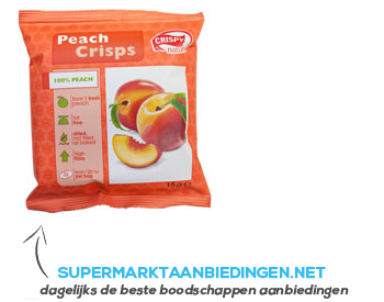 Crispy Peach crisps aanbieding