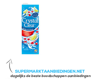 Crystal Clear Cranberry-limoen aanbieding